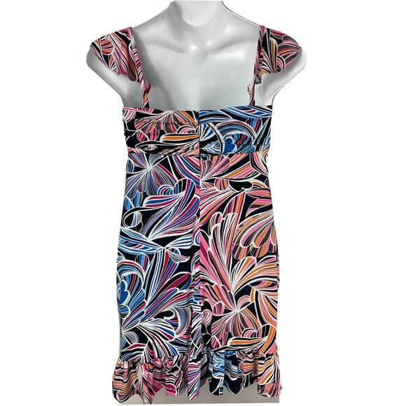Trina‎ Turk Women's Size 6 Henna Ruffle Strap Colorful Summer Dress NWT - Picture 2 of 12